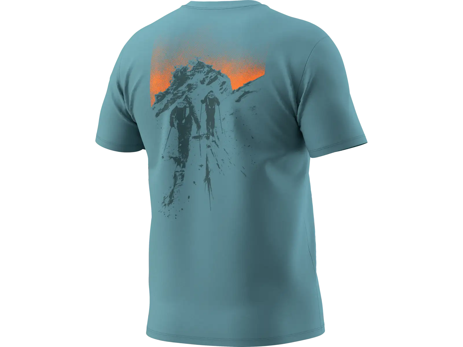 Dynafit Back Graphic Cotton pánske tričko krátky rukáv Overcast/Summit