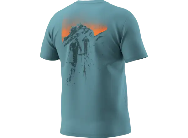 Dynafit Back Graphic Cotton pánske tričko krátky rukáv Overcast/Summit