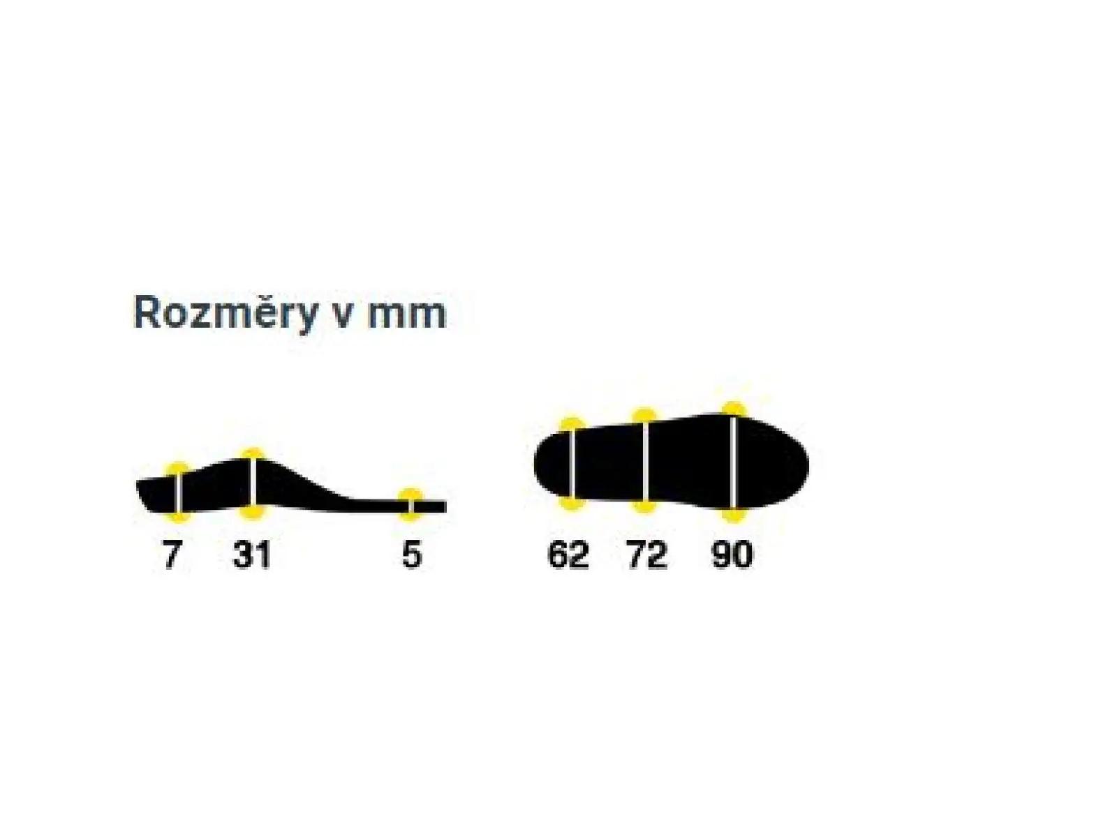 Sidas 3Feet Outdoor Mid vložky do topánok stredná klenba 1 pár