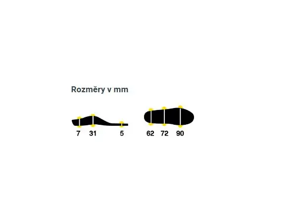 Sidas 3Feet Outdoor Mid vložky do topánok stredná klenba 1 pár