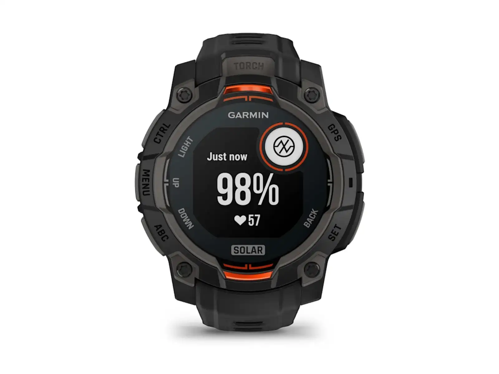 Garmin Instinct 3 Solar 45 mm smart hodinky čierna/čierny remienok