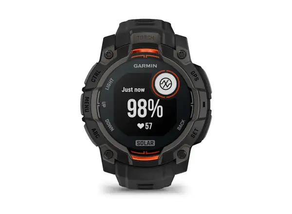 Garmin Instinct 3 Solar 45 mm smart hodinky čierna/čierny remienok