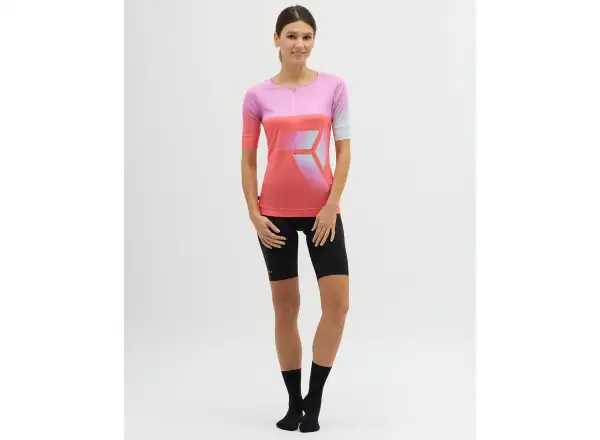 Silvini Stabina dámsky voľný dres krátky rukáv Blush/Coral