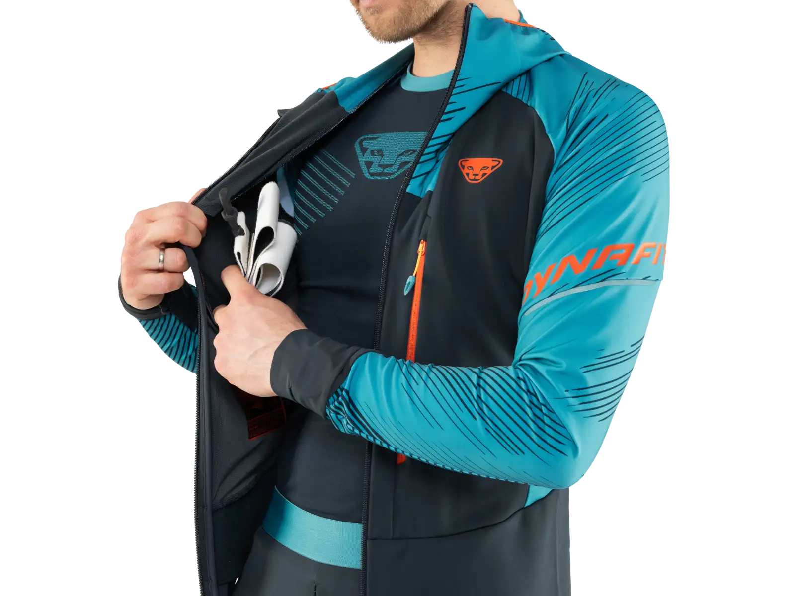 Dynafit Mezzalama Race pánska skialpová bunda storm blue