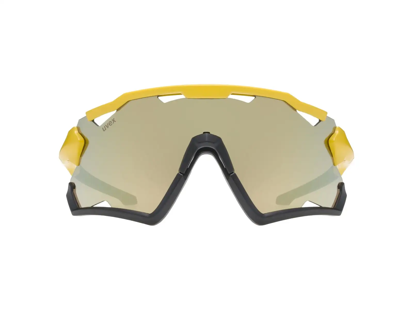 Uvex Sportstyle 228 Cyklistické slnečné okuliare Sunbee Black Mat/Mirror Yellow