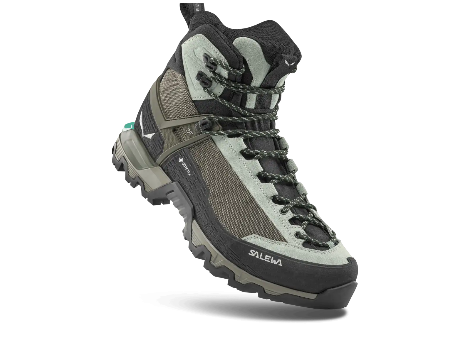 Salewa Mountain Trainer 3 Tech Mid GTX dámske turistické topánky Shadow/Faded Green
