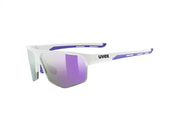 Uvex Axos Set okuliare White Matt/Mirror Purple