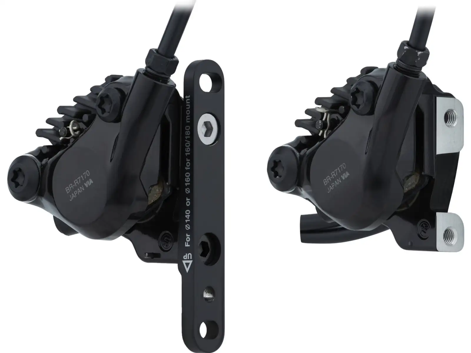 Shimano 105 Di2 BR-R7170 + ST-R7170 kotúčová brzda sada predná + zadná, J-kit, polymer