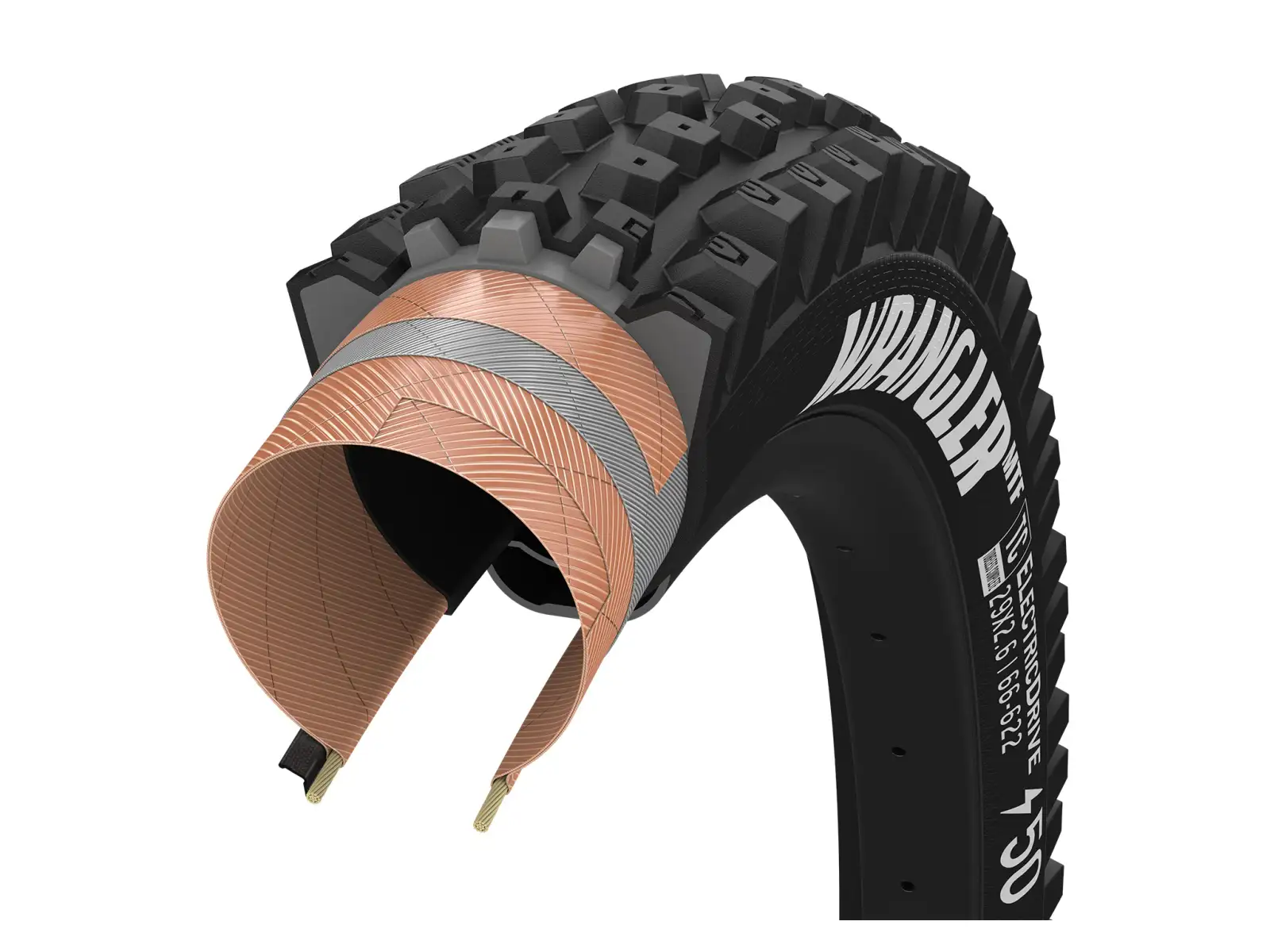 Goodyear Wrangler MTF Electric Drive Tubeless Complete 29x2,40" MTB plášť kevlar