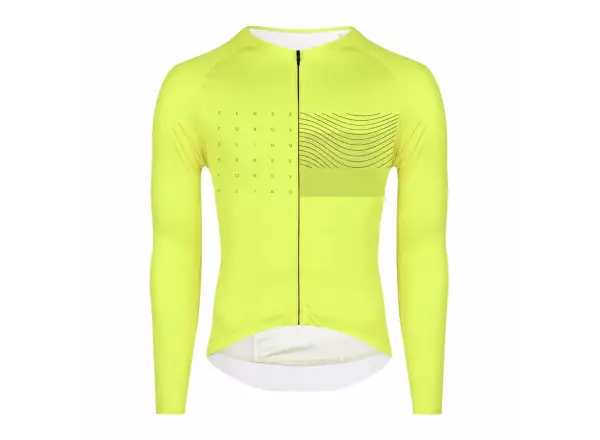 Force Sway cyklistický dres dlhý rukáv fluo