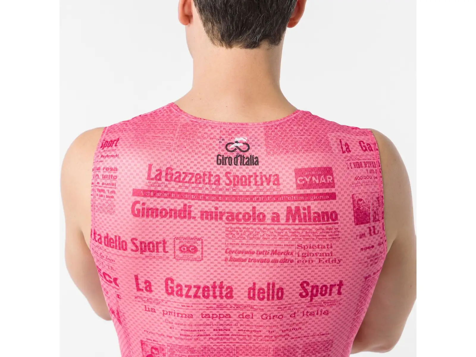 Castelli Giro Gazzetta Dello Sport pánske spodné tričko bez rukávov Rosa Giro
