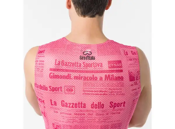 Castelli Giro Gazzetta Dello Sport pánske spodné tričko bez rukávov Rosa Giro