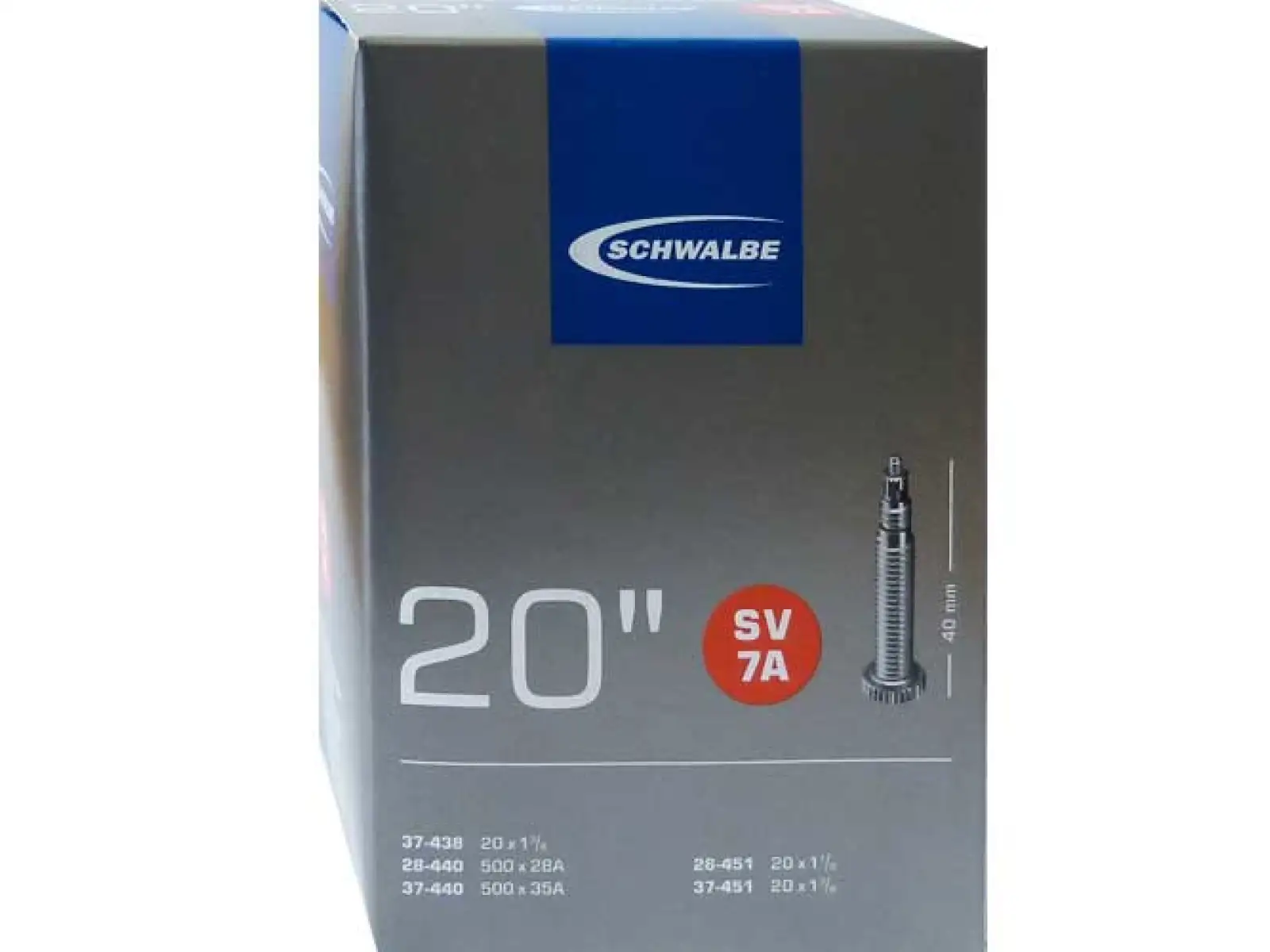Schwalbe duša MTB 20x1 1/8 - 1 3/8" (Nr.7)