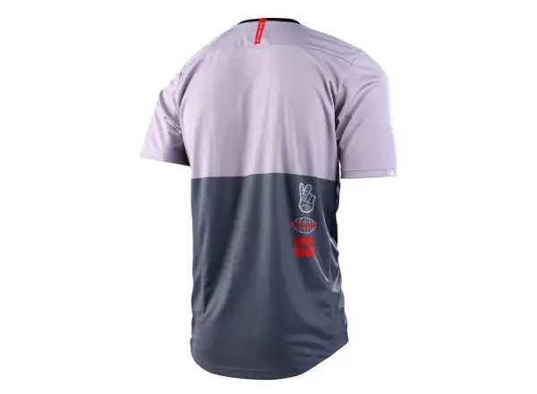 Troy Lee Designs Flowline Scripter Pánske tričko s krátkym rukávom Charcoal