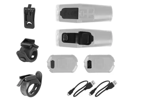 Force Vario USB sada svetiel predné a zadné