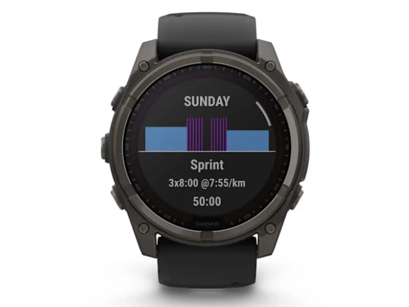 Garmin fenix 8 - 51 mm Solar Sapphire inteligentné hodinky Carbon DLC Titanium Black/Pebble Gray