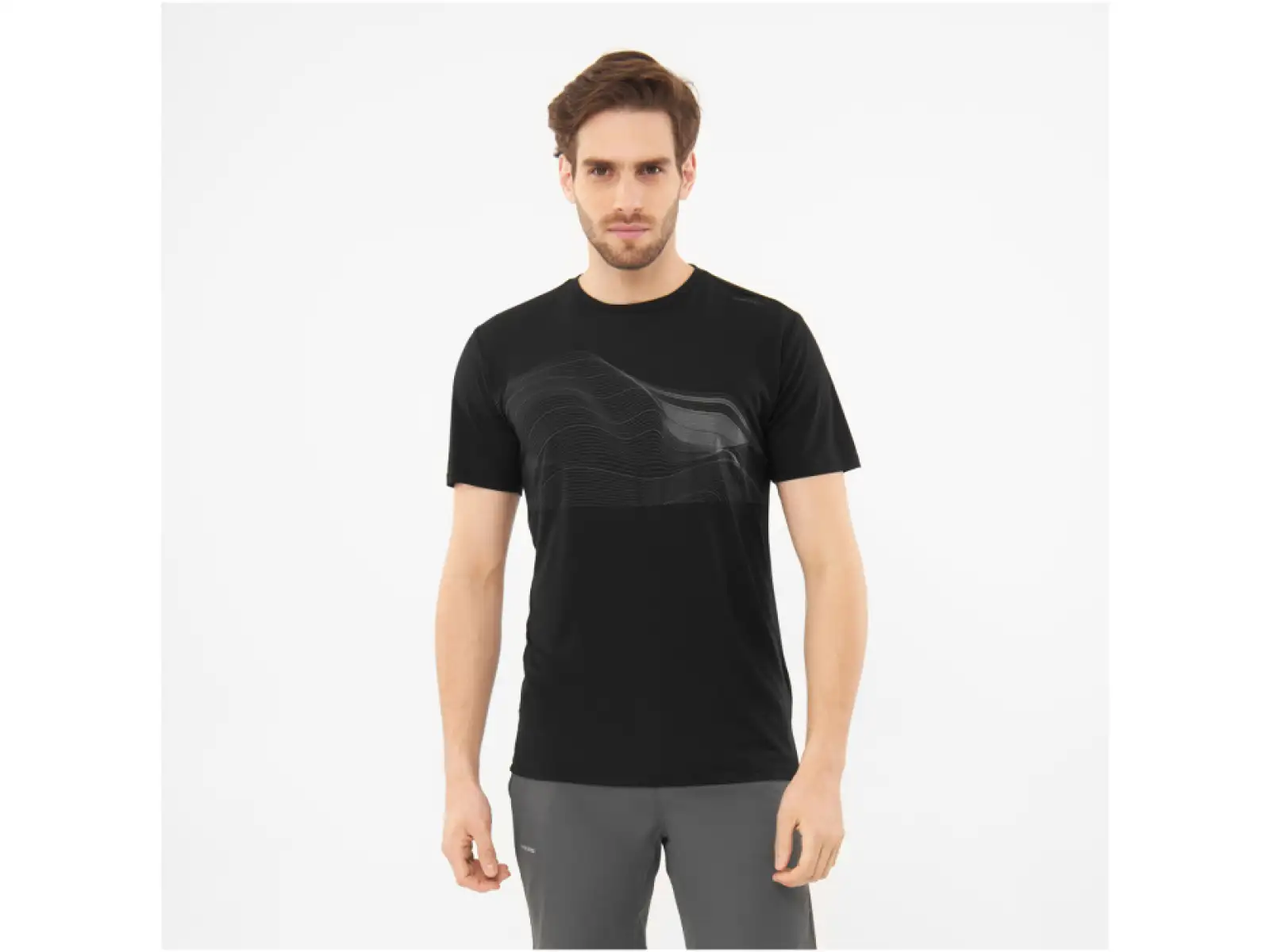 Viking Morain pánske tričko krátky rukáv Black