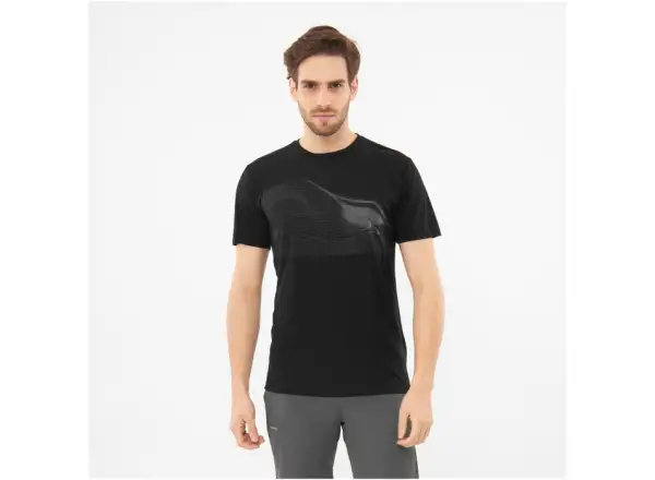 Viking Morain pánske tričko krátky rukáv Black