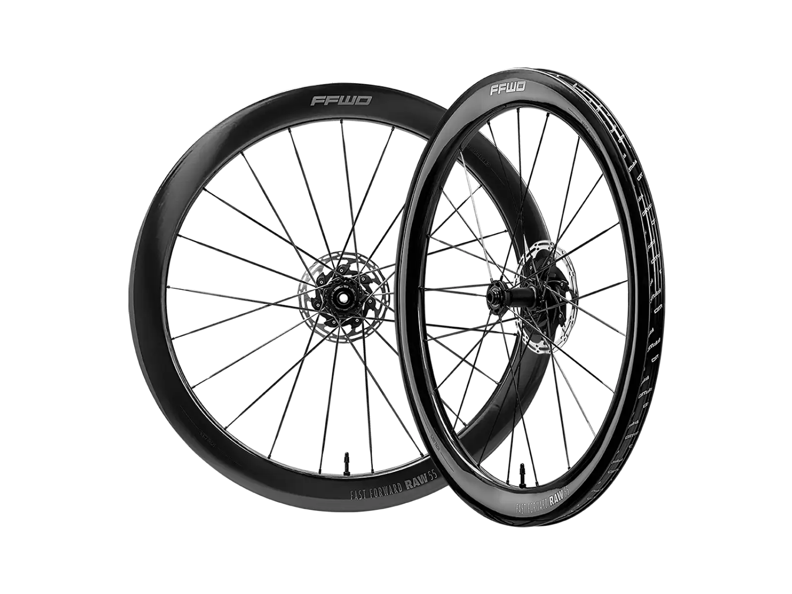 FFWD RAW CS 55 cestné výpletové kolesá Gloss Black