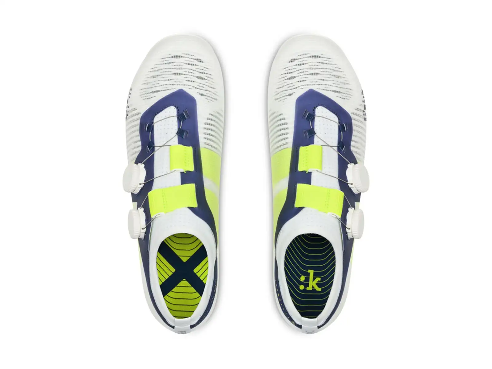 Cestné tretry Fizik Vento Vega Carbon (biela/žltá fluo)