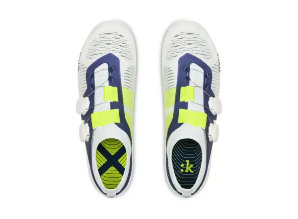 Cestné tretry Fizik Vento Vega Carbon (biela/žltá fluo)