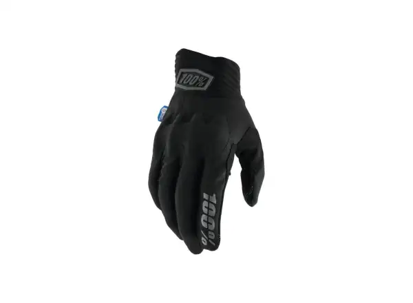 100% Cognito Smart Shock pánske rukavice Black