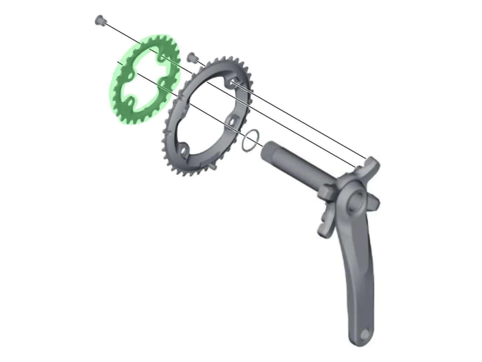 Shimano XT FC-M8000-2 prevodník 28 zubov