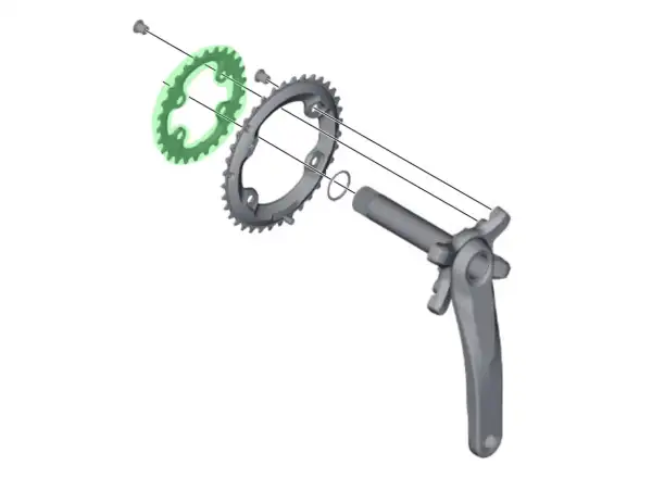 Shimano XT FC-M8000-2 prevodník 28 zubov
