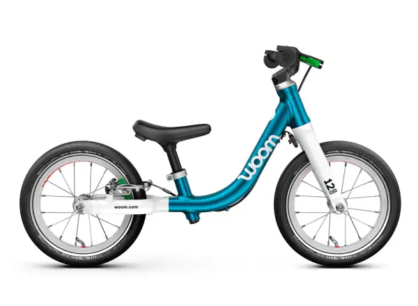Woom GO 1 Metallic Blue 12 detské odrážadlo