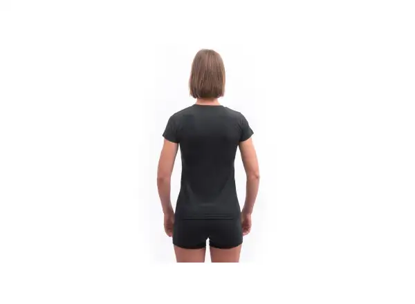 Sensor Merino Cordura dámske tričko krátky rukáv čierna