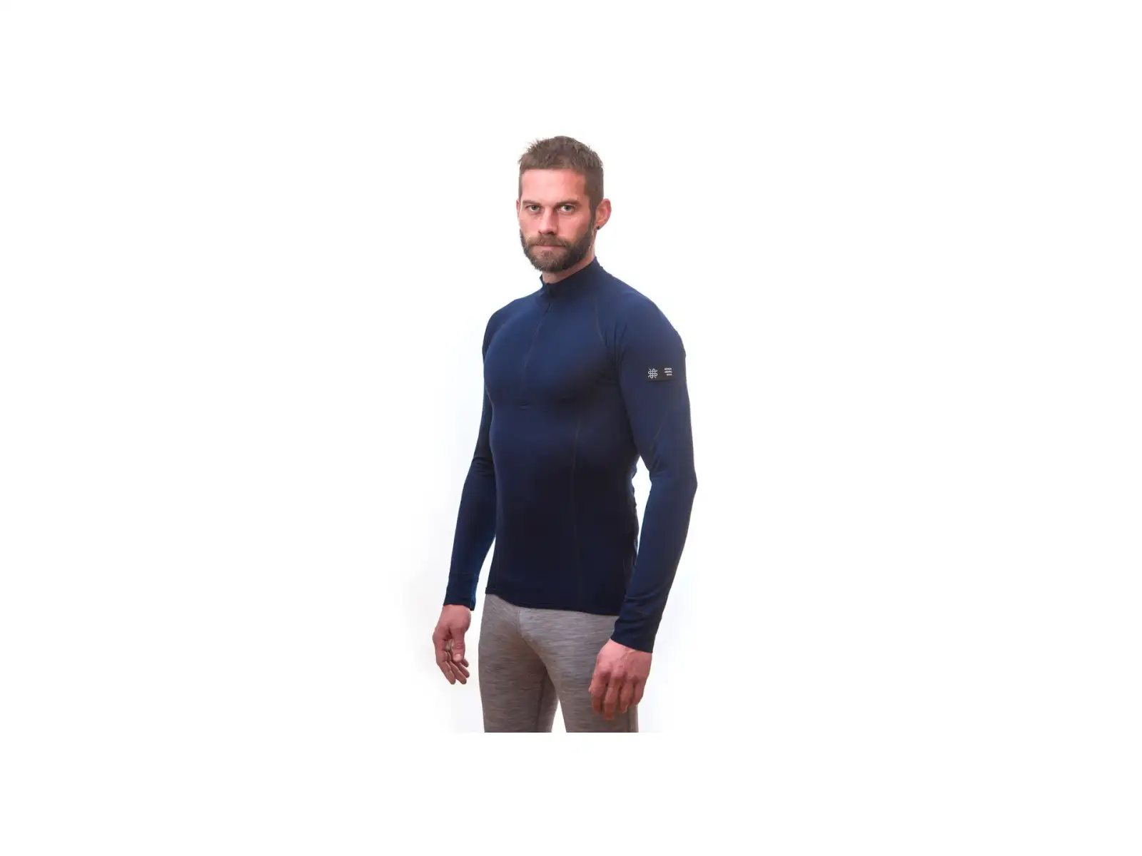 Sensor Merino Active pánske tričko dlhý rukáv Deep Blue