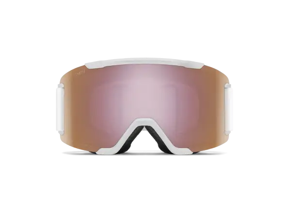 Smith Squad lyžiarske okuliare White Vapor / ChromaPop Everyday Rose Gold Mirror (2 sklá)
