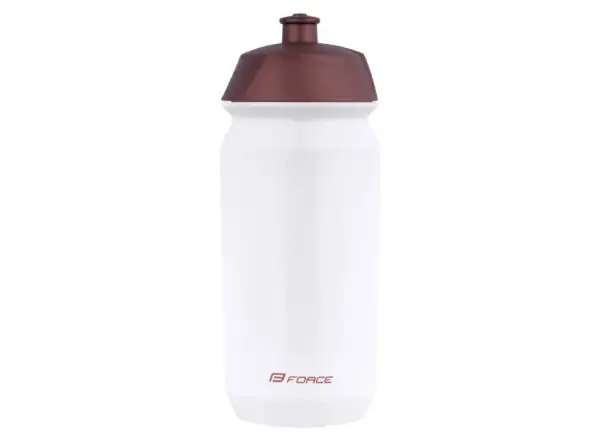 Force Ride Bike cyklistická fľaša 500 ml biela/bronzová