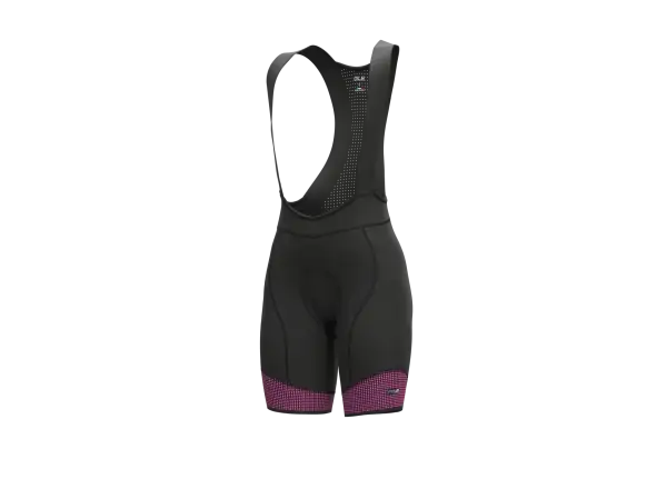 Alé PR-S Master 2.0 dámske kraťasy s trakmi a vložkou Black/Fluo Pink
