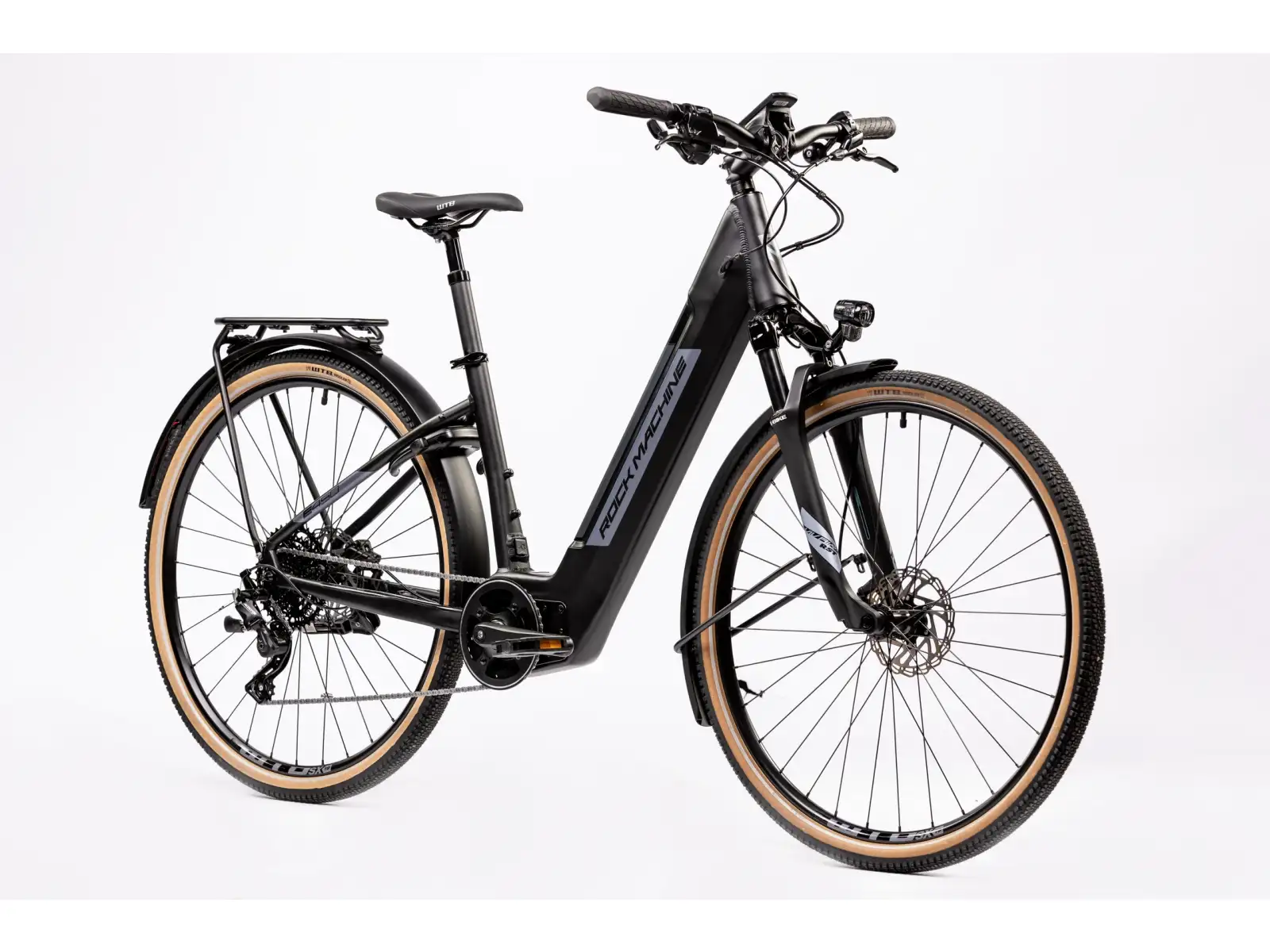 Rock Machine Crossride INT e450 Touring elektrobicykel Matte Black/Grey