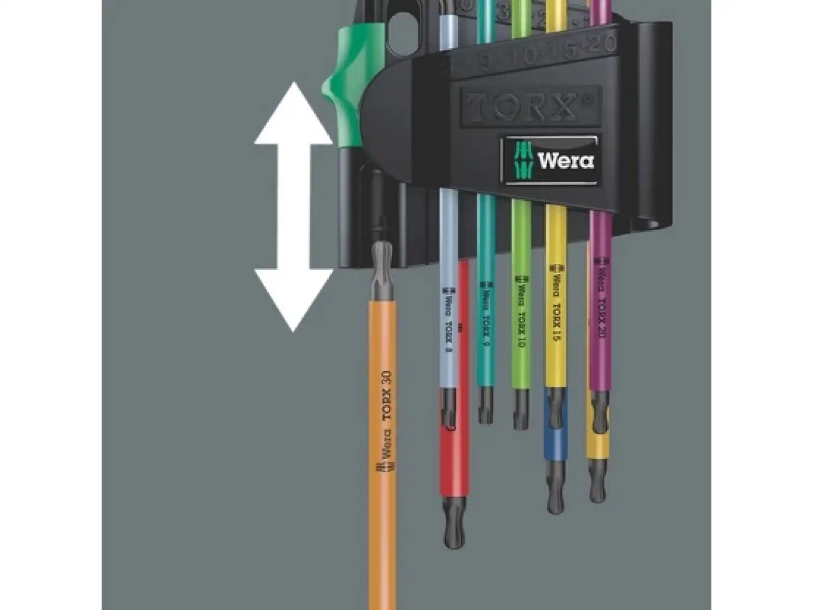 Wera 967/9 TX BO Multicolour 1 TORX L-kľúče s otvorom sada 9 ks