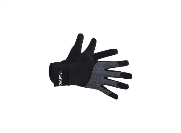Craft ADV Lumen Fleece bežecké rukavice čierna
