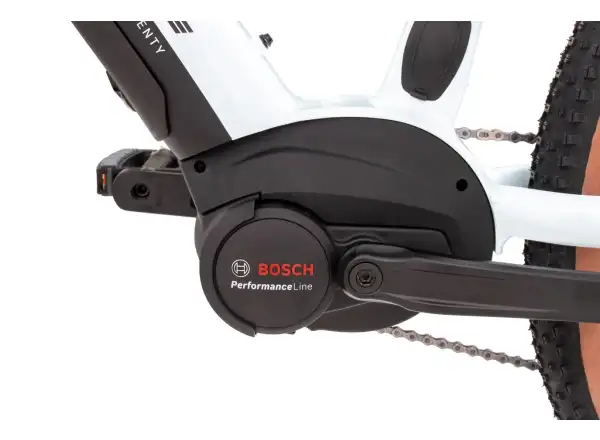 Rock Machine Torrent INT e70-29 Gloss White/Black horský e-bike s jednoduchým nástupom