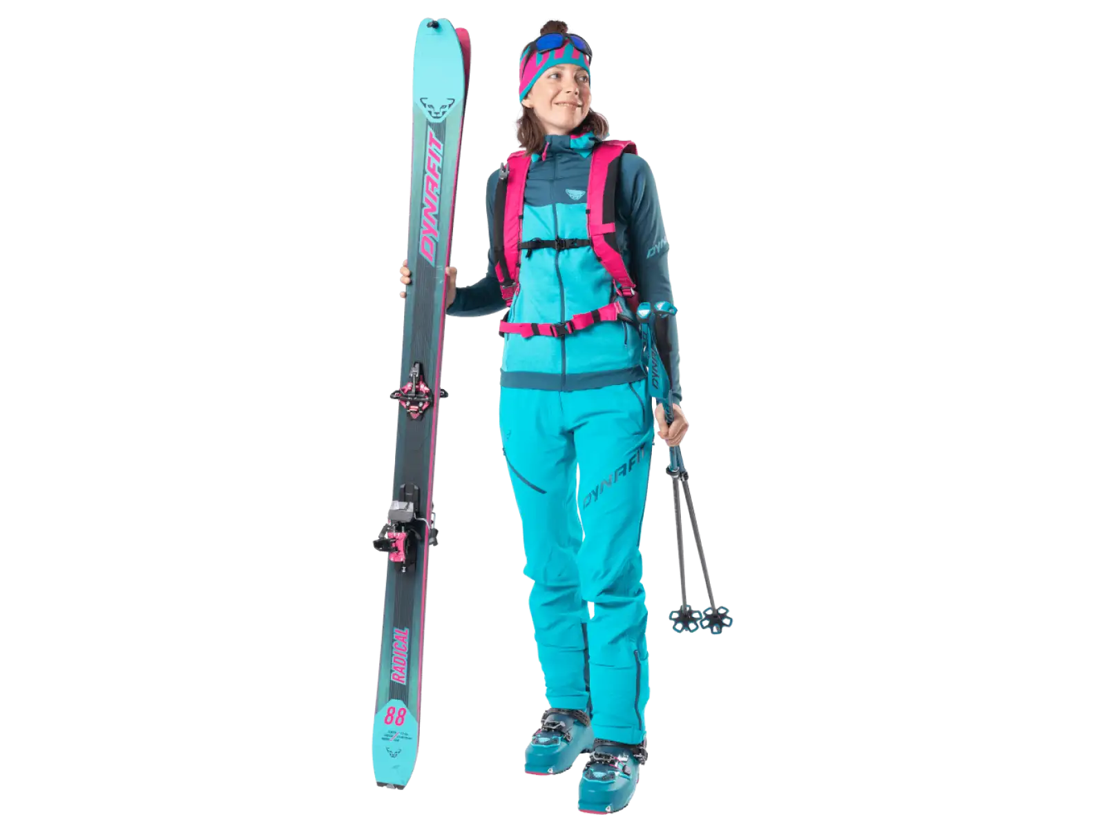 Dynafit Radical 88 W dámske skialpové lyže reef/ flamingo