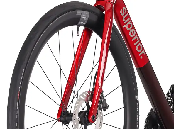 Superior RR 9.8 cestný bicykel Gloss Red/Carbon Red