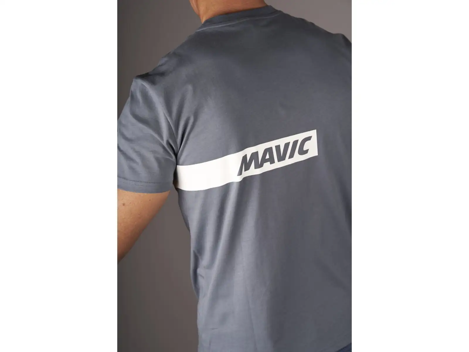 Mavic Corporate Stripe pánske tričko krátky rukáv Orion Blue/Off White
