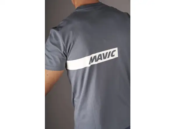 Mavic Corporate Stripe pánske tričko krátky rukáv Orion Blue/Off White