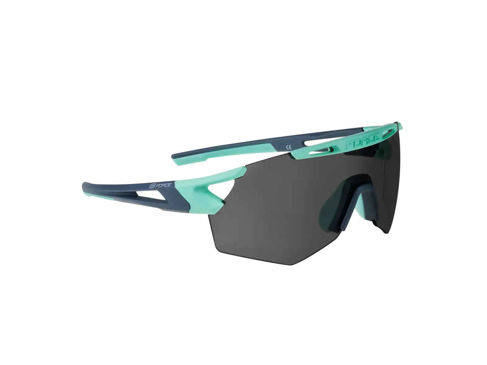 Force Arcade  cyklistické okuliare Mint-stormy Blue/čierne polarizačné sklá