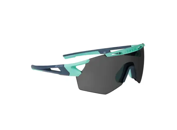 Force Arcade  cyklistické okuliare Mint-stormy Blue/čierne polarizačné sklá