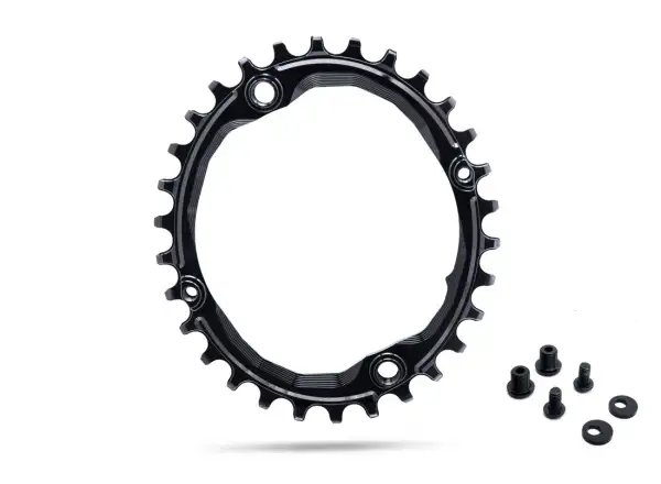 Absolute Black OVAL30 Prehadzovačka Shimano BCD104, 30z. oválna