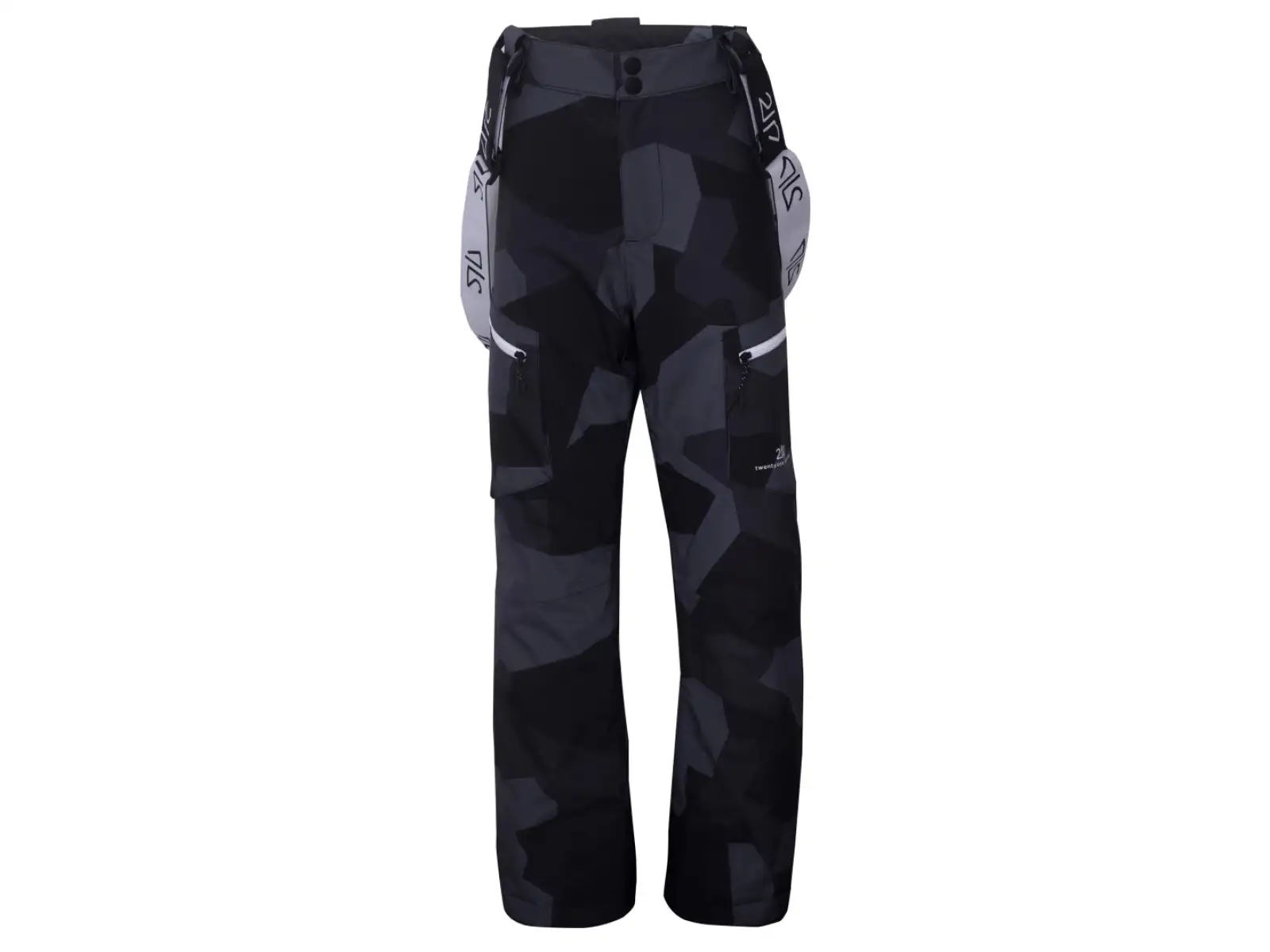 2117 of Sweden Isfall Eco detské lyžiarske nohavice Black camo