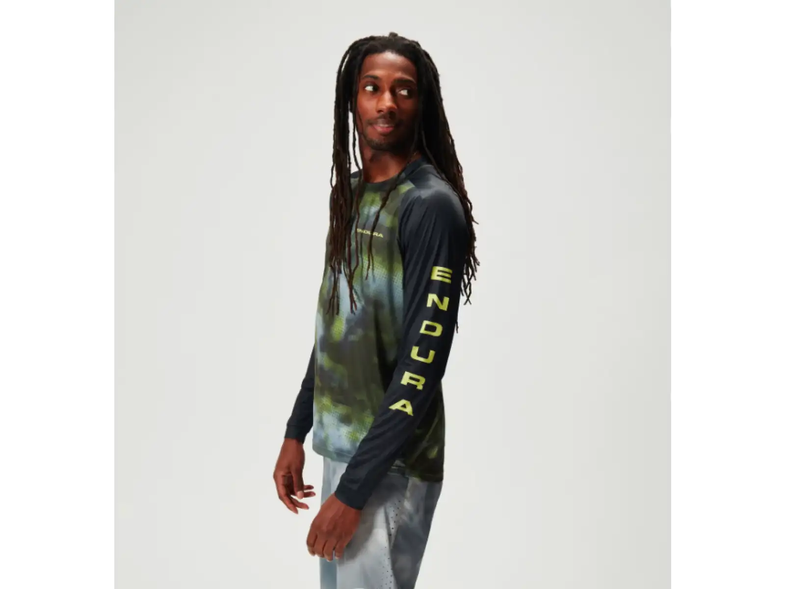 Endura Pixel Cloud pánsky dres dlhý rukáv Black