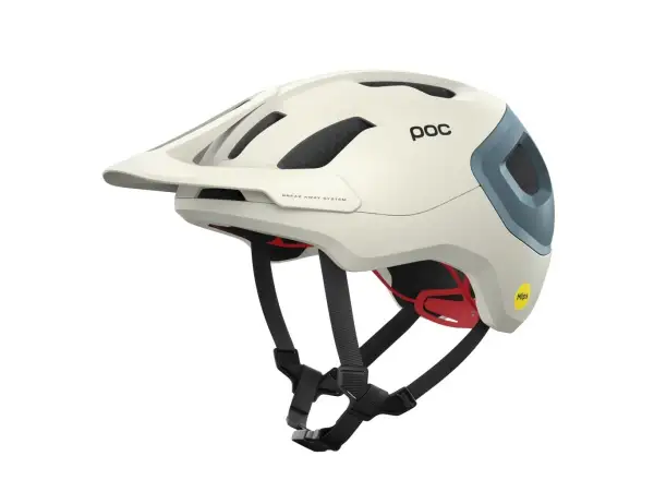 POC Axion Race MIPS prilba Selentine Off-White/Calcite Blue Matt