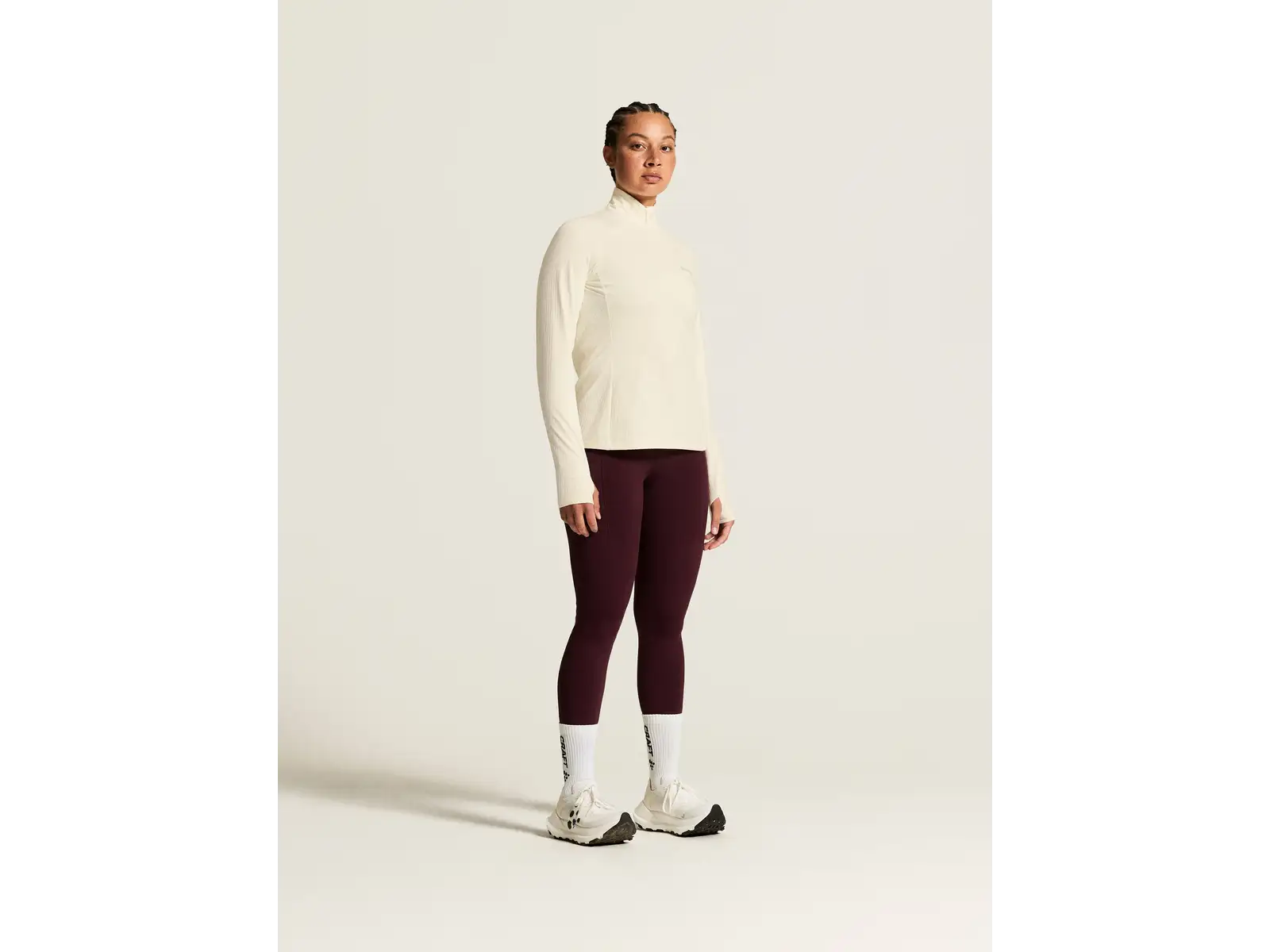 Craft Gain Thermal Midlayer 2 dámska mikina biela