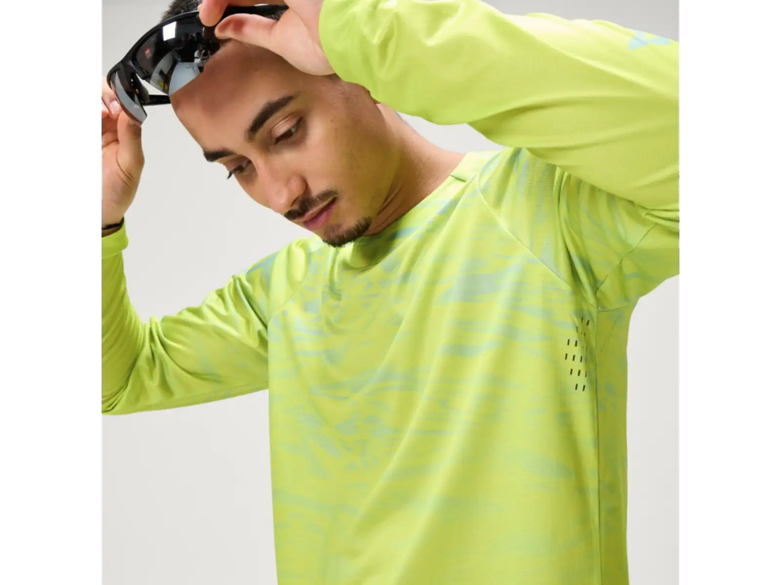 Endura LTD Marble Printed pánsky dres dlhý rukáv Lime Green